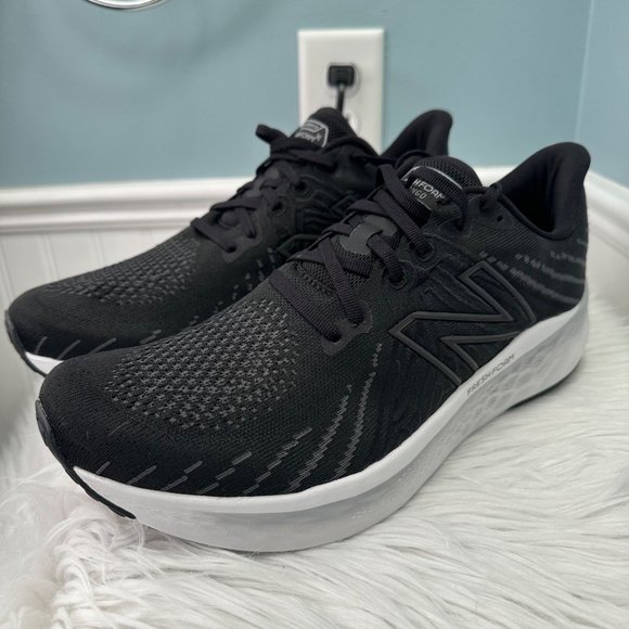 New Balance Men's 11 2E WIDE Fresh Foam X Vongo V5 Running Shoe Black - Picture 10 of 15